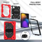 For Xiaomi Pad 7 / 7 Pro 2024 Contrast Color Robot Silicone Hybrid PC Tablet Case(Red Black) - 3