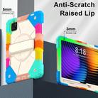 For Xiaomi Pad 7 / 7 Pro 2024 Contrast Color Robot Silicone Hybrid PC Tablet Case(Colorful Blue) - 2