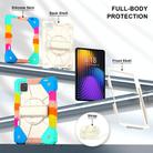 For Xiaomi Pad 7 / 7 Pro 2024 Contrast Color Robot Silicone Hybrid PC Tablet Case(Colorful Blue) - 3