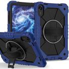 For Xiaomi Redmi Pad 2 11 2025 Contrast Color Robot Silicone Hybrid PC Tablet Case(Navy Black) - 2