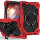 For Xiaomi Redmi Pad 2 11 2025 Contrast Color Robot Silicone Hybrid PC Tablet Case(Red Black) - 2