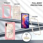For Xiaomi Redmi Pad 2 11 2025 Contrast Color Robot Silicone Hybrid PC Tablet Case(Rose Gold Beige) - 3