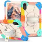 For Xiaomi Redmi Pad 2 11 2025 Contrast Color Robot Silicone Hybrid PC Tablet Case(Colorful Blue) - 2