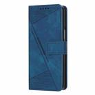 For Samsung Galaxy Z Fold6 Dream Triangle Folding Leather Phone Case with Lanyard(Blue) - 2