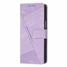 For Samsung Galaxy Z Fold6 Dream Triangle Folding Leather Phone Case with Lanyard(Purple) - 2