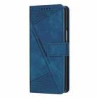 For Samsung Galaxy Z Fold5 Dream Triangle Folding Leather Phone Case with Lanyard(Blue) - 2