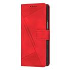 For Samsung Galaxy Z Fold7 Dream Triangle Leather Phone Case with Lanyard(Red) - 2