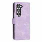 For Samsung Galaxy Z Fold7 Dream Triangle Leather Phone Case with Lanyard(Purple) - 3