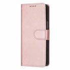 For Samsung Galaxy Z Fold6 Stitching Calf Texture Buckle Folding Leather Phone Case(Rose Gold) - 2