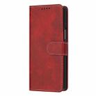 For Samsung Galaxy Z Fold4 Stitching Calf Texture Buckle Folding Leather Phone Case(Red) - 2