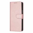 For Samsung Galaxy Z Fold4 Stitching Calf Texture Buckle Folding Leather Phone Case(Rose Gold) - 2