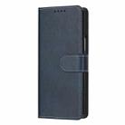 For Samsung Galaxy Z Fold3 5G Stitching Calf Texture Buckle Folding Leather Phone Case(Blue) - 2