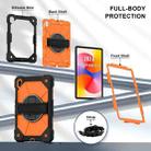 For Huawei MatePad SE 11 2024 Contrast Color Robot Silicone Hybrid PC Tablet Case(Black Orange) - 3