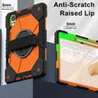 For Huawei MatePad Air 12 2024 Contrast Color Robot Silicone Hybrid PC Tablet Case(Black Orange) - 2