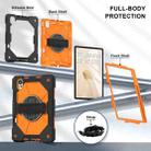 For Huawei MatePad Air 12 2024 Contrast Color Robot Silicone Hybrid PC Tablet Case(Black Orange) - 3