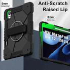 For Huawei MatePad Air 12 2024 Contrast Color Robot Silicone Hybrid PC Tablet Case(Black) - 2