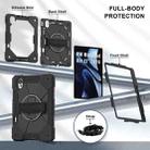 For Huawei MatePad Air 12 2024 Contrast Color Robot Silicone Hybrid PC Tablet Case(Black) - 3