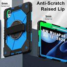 For Huawei MatePad Air 12 2024 Contrast Color Robot Silicone Hybrid PC Tablet Case(Black Blue) - 2