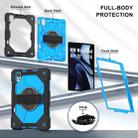 For Huawei MatePad Air 12 2024 Contrast Color Robot Silicone Hybrid PC Tablet Case(Black Blue) - 3
