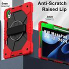 For Huawei MatePad Air 12 2024 Contrast Color Robot Silicone Hybrid PC Tablet Case(Red Black) - 2