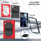 For Huawei MatePad Air 12 2024 Contrast Color Robot Silicone Hybrid PC Tablet Case(Red Black) - 3