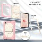 For Huawei MatePad Air 12 2024 Contrast Color Robot Silicone Hybrid PC Tablet Case(Rose Gold Beige) - 3