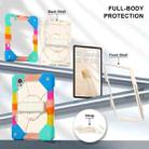 For Huawei MatePad Air 12 2024 Contrast Color Robot Silicone Hybrid PC Tablet Case(Colorful Blue) - 3