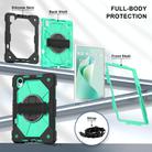 For Huawei MatePad 11.5 S Contrast Color Robot Silicone Hybrid PC Tablet Case(Black Mint Green) - 2
