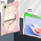 For Huawei MatePad 11.5 S Contrast Color Robot Silicone Hybrid PC Tablet Case(Rose Gold Beige) - 3
