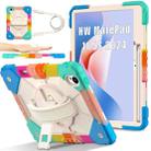 For Huawei MatePad 11.5 S Contrast Color Robot Silicone Hybrid PC Tablet Case(Colorful Blue) - 1