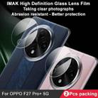 For OPPO F27 Pro+ 5G / F27 Pro 5G 2 PCS/Set IMAK HD Glass Rear Camera Lens Film - 3