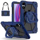 For Xiaomi Redmi Pad Pro 12.1 Contrast Color Robot Silicone Hybrid PC Tablet Case(Navy Black) - 1