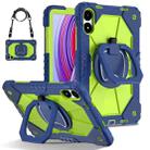 For Xiaomi Redmi Pad Pro 12.1 Contrast Color Robot Silicone Hybrid PC Tablet Case(Navy Yellow Green) - 1