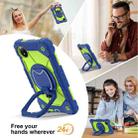 For Xiaomi Redmi Pad SE 8.7 Contrast Color Robot Silicone Hybrid PC Tablet Case(Navy Yellow Green) - 2
