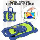 For Xiaomi Redmi Pad SE 8.7 Contrast Color Robot Silicone Hybrid PC Tablet Case(Navy Yellow Green) - 3