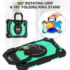 For Xiaomi Redmi Pad SE 8.7 Contrast Color Robot Silicone Hybrid PC Tablet Case(Black Mint Green) - 3