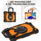For Xiaomi Redmi Pad SE 8.7 Contrast Color Robot Silicone Hybrid PC Tablet Case(Black Orange) - 3