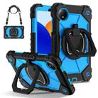For Xiaomi Redmi Pad SE 8.7 Contrast Color Robot Silicone Hybrid PC Tablet Case(Black Blue) - 1
