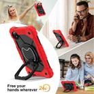 For Xiaomi Redmi Pad SE 8.7 Contrast Color Robot Silicone Hybrid PC Tablet Case(Red Black) - 2