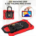 For Xiaomi Redmi Pad SE 8.7 Contrast Color Robot Silicone Hybrid PC Tablet Case(Red Black) - 3
