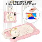 For Xiaomi Redmi Pad SE 8.7 Contrast Color Robot Silicone Hybrid PC Tablet Case(Rose Gold Beige) - 3