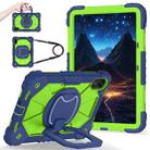 For Xiaomi Redmi Pad 2 11 2025 Contrast Color Robot Silicone Hybrid PC Tablet Case(Navy Yellow Green) - 2