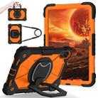 For Xiaomi Redmi Pad 2 11 2025 Contrast Color Robot Silicone Hybrid PC Tablet Case(Black Orange) - 2