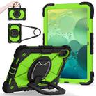 For Xiaomi Redmi Pad 2 11 2025 Contrast Color Robot Silicone Hybrid PC Tablet Case(Black Yellow Green) - 2