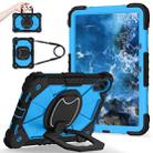 For Xiaomi Redmi Pad 2 11 2025 Contrast Color Robot Silicone Hybrid PC Tablet Case(Black Blue) - 2