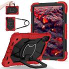 For Xiaomi Redmi Pad 2 11 2025 Contrast Color Robot Silicone Hybrid PC Tablet Case(Red Black) - 2