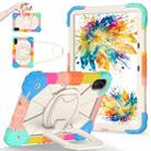 For Xiaomi Redmi Pad 2 11 2025 Contrast Color Robot Silicone Hybrid PC Tablet Case(Colorful Blue) - 2