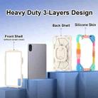 For Xiaomi Redmi Pad 2 11 2025 Contrast Color Robot Silicone Hybrid PC Tablet Case(Colorful Blue) - 3
