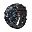 HT28 1.85 inch Silicone Strap IP68 Waterproof Smart Watch, Support Sleep Monitoring(Black) - 1