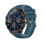 HT28 1.85 inch Silicone Strap IP68 Waterproof Smart Watch, Support Sleep Monitoring(Blue) - 1